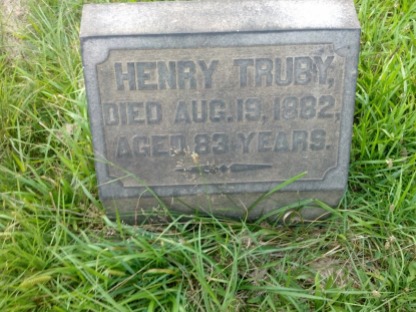 Capt Henry Truby grave, Leechburg Cemetery. Photo by Vicki Contie, April 2016
